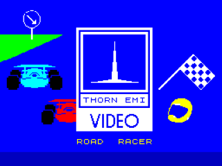 Road Racers title screen for ZX Spectrum